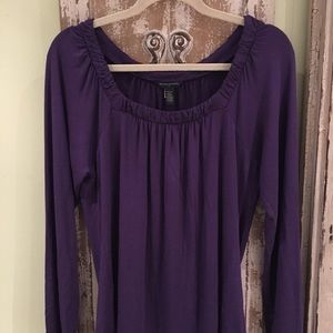Banana Republic long sleeve dark purple shirt size: large